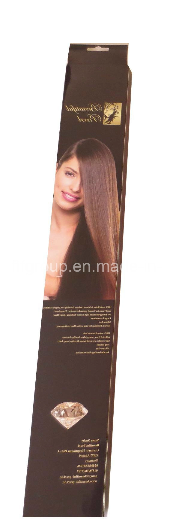 Hot Sale Elegant Design Paperboard Hair Extension Box