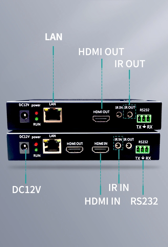 Latest Support Poe Hdbaset Extender 70m HDMI Hdbaset with RS232, HDMI Cable 4K HDMI Extender