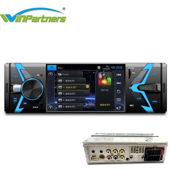 1 lecteur DIN MP3/MP5 autoradio et lecteur audio et vidéo de musique 4 pouces