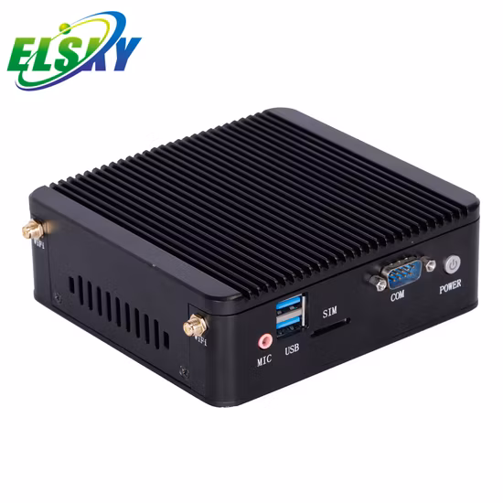 Offre spéciale Elsky Fanless poche Nano Mini PC double cœurs J1900 processeur pour ordinateur de contrôle industriel PC industriel