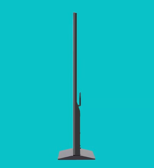 Lecteur multimédia de publicité réseau debout au sol de 43 pouces, affichage numérique à écran LCD